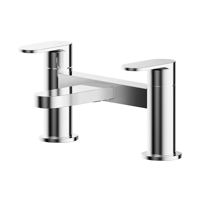 Nuie Binsey Deck Mounted Bath Filler (Chrome, 2 sizes) - Brandnew Bathroom