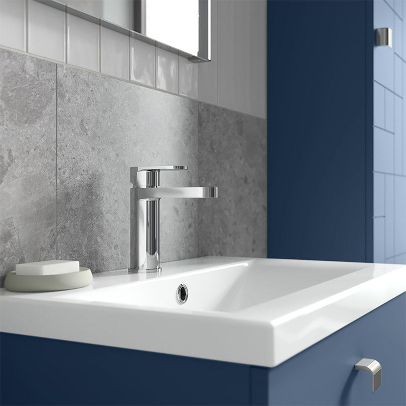 Nuie Binsey Mono Basin Mixer With Push Button Waste (Chrome, 2 sizes) - Brandnew Bathroom
