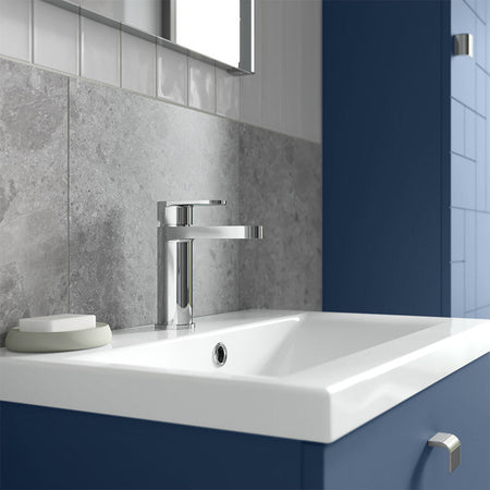 Nuie Binsey Mono Basin Mixer With Push Button Waste (Chrome, 2 sizes) - Brandnew Bathroom
