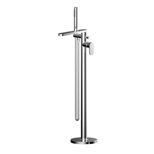Nuie Binsey Freestanding Bath Shower Mixer (1 size, Chrome) - Brand New Bathrooms