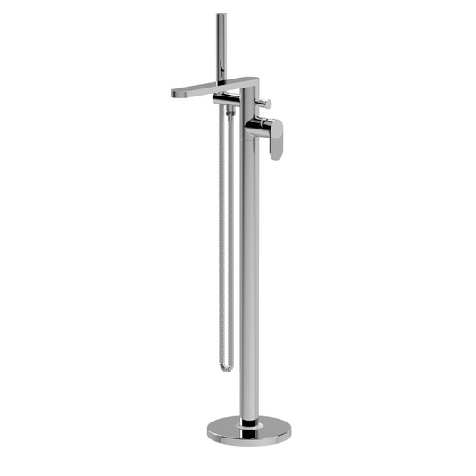 Nuie Cyprus Freestanding Bath Shower Mixer with Kit (1 size, Chrome) - Brand New Bathrooms