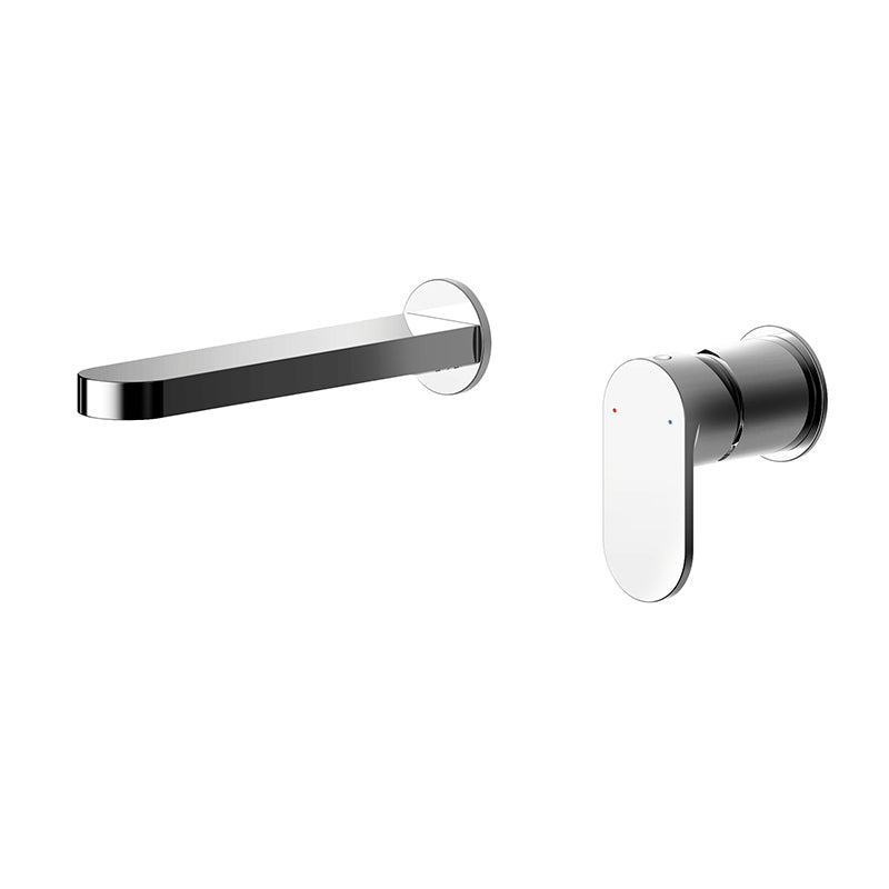 Nuie Binsey Wall Mounted 2 Tap Hole Basin Mixer (Chrome) - Brandnew Bathroom
