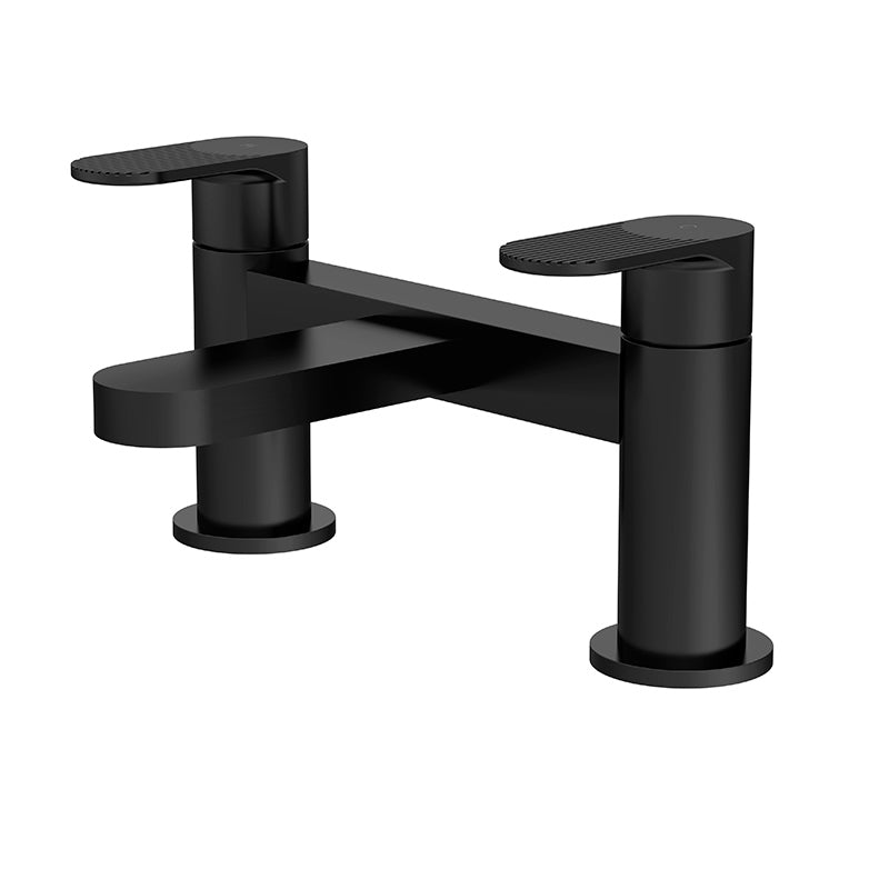 Nuie Binsey Deck Mounted Bath Filler ( Matt Black, 2 sizes) - Brandnew Bathroom