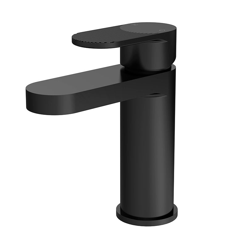 Nuie Binsey Mono Basin Mixer with Push Button Waste (Matt Black, 2 sizes) - Brandnew Bathroom