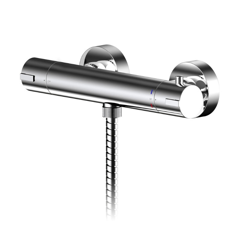 Nuie Binsey Thermostatic Bar Shower Valve (1 size, Chrome) - Brand New Bathrooms