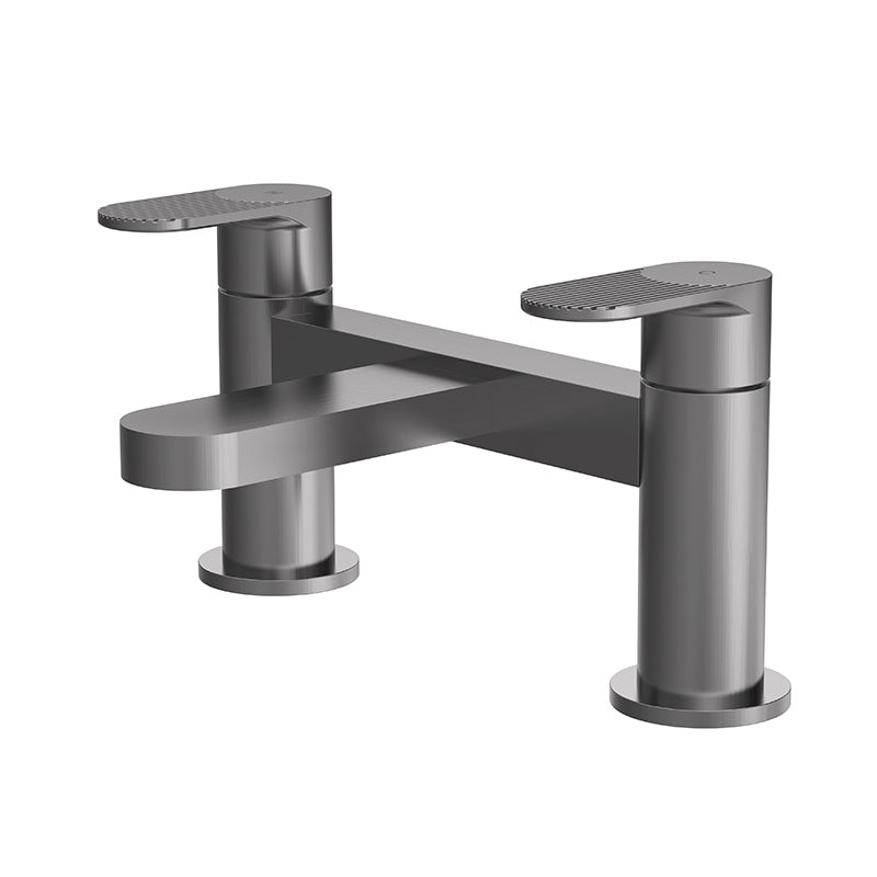Nuie Binsey Deck Mounted Bath Filler ( Brushed Pewter, 2 sizes) - Brandnew Bathroom