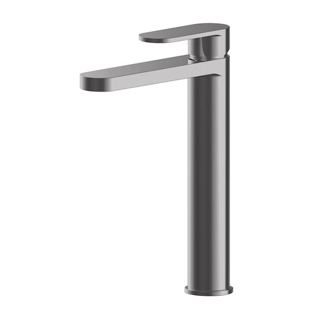 Nuie Binsey High Rise Mono Basin Mixer (Brushed Pewter, 2 sizes) - Brandnew Bathroom
