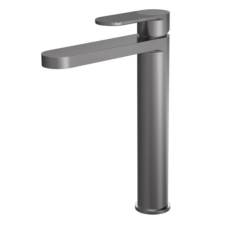 Nuie Binsey High Rise Mono Basin Mixer (Brushed Pewter, 2 sizes) - Brandnew Bathroom