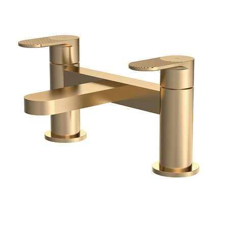 Nuie Binsey Deck Mounted Bath Filler (Brushed Brass, 2 sizes) - Brandnew Bathroom