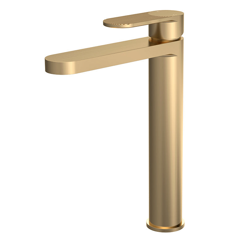 Nuie Binsey High Rise Mono Basin Mixer (Brushed Brass, 2 sizes) - Brandnew Bathroom