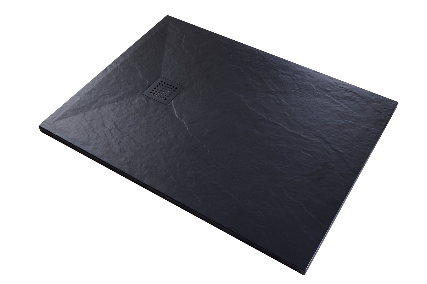 Brand New Bathrooms Polymer Anti-Slip Shower Tray (10 sizes, Black)