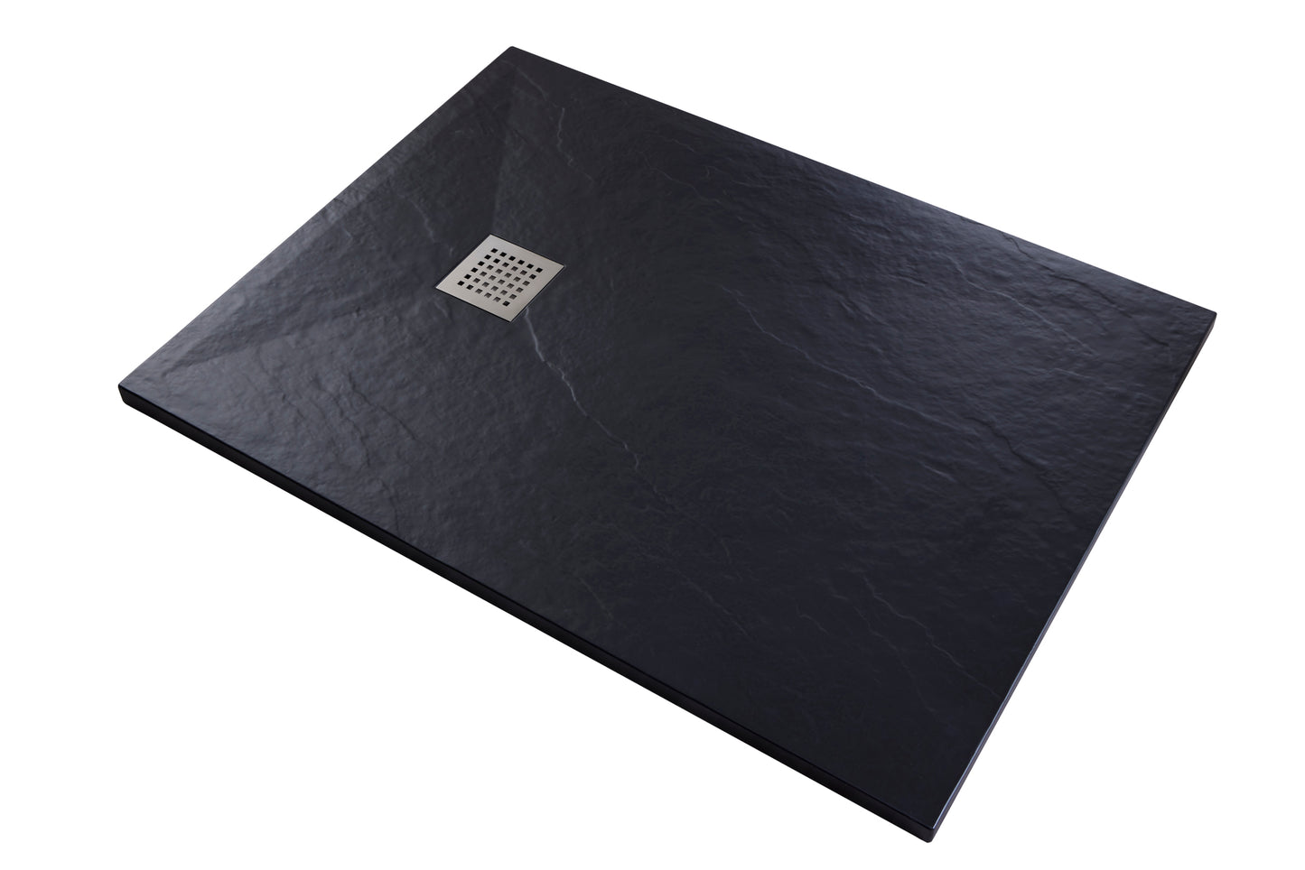 Brand New Bathrooms Polymer Anti-Slip Shower Tray (10 sizes, Black)