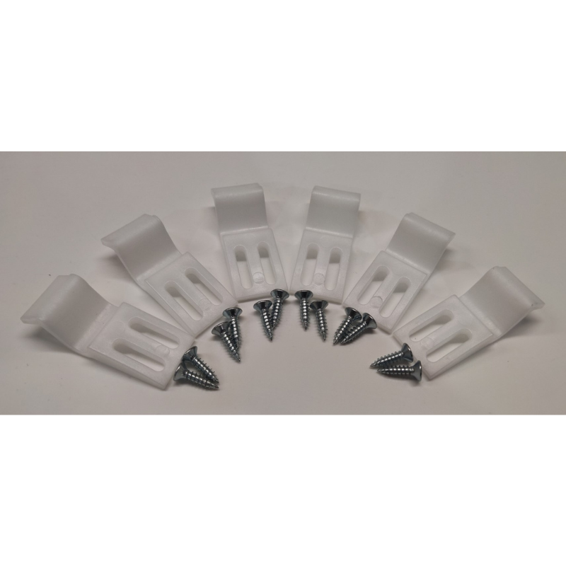 Brand New Bathrooms - Bath Panel Clips (1 size, Chrome)