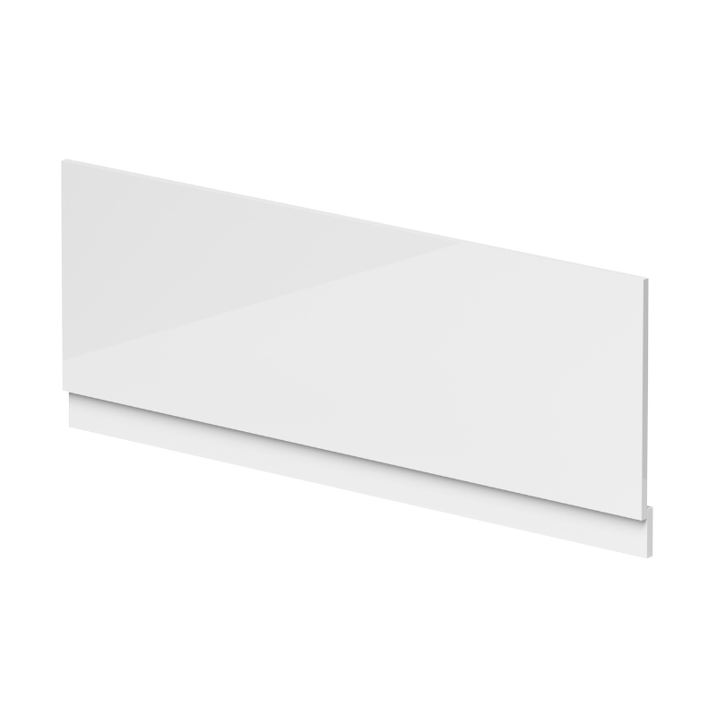 Nuie Straight Front Panel & Plinth (4 sizes, White) - Brandnew Bathroom