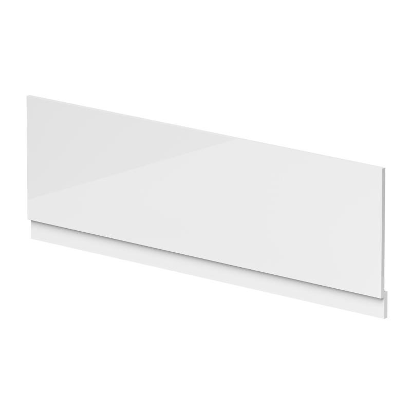 Nuie Straight Front Panel & Plinth (4 sizes, White) - Brandnew Bathroom