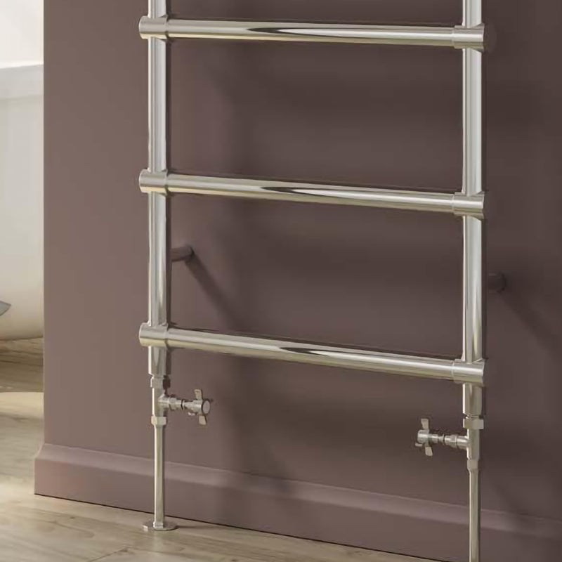 Reina Bronte Traditional Radiator Valves (1 size, 2 styles, Chrome) - Brand New Bathrooms