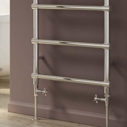 Reina Bronte Traditional Radiator Valves (1 size, 2 styles, Chrome) - Brand New Bathrooms