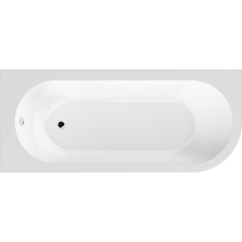 Brand New Bathrooms - Nuie Back to Wall Corner Bath(2 style, White)