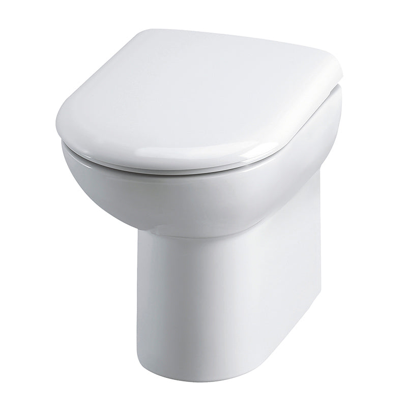Nuie Comfort Height Back to Wall Toilet Pan (1 size, White) - Brand New Bathrooms
