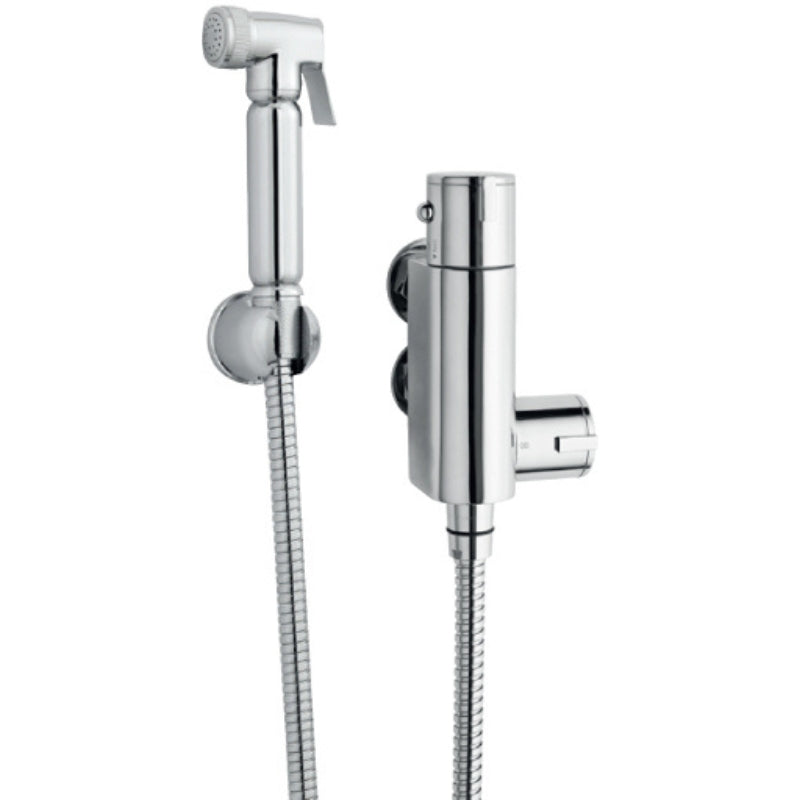 Nuie Shower Accessories Douche Spray Kit & Thermostatic Valve (1 size, Chrome) - Brand New Bathrooms