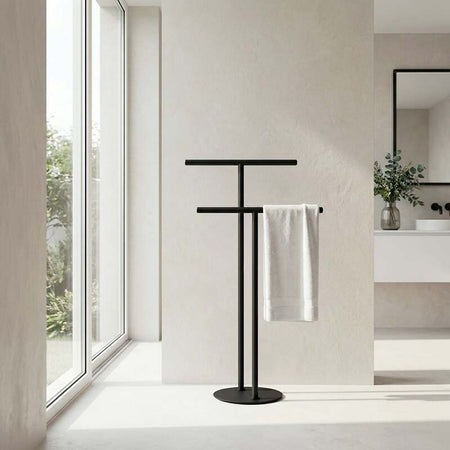 Smedbo Outline Towel Rail Double 'T' (2 colours) - Brand New Bathrooms
