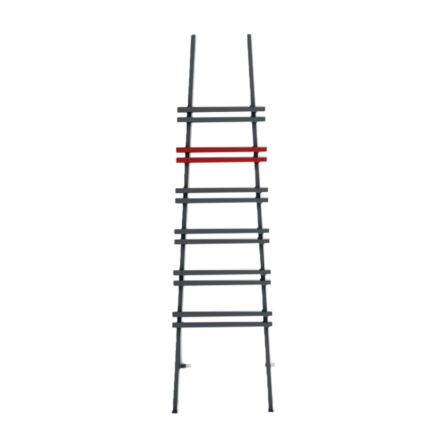Carisa Jacobs W Aluminium Towel Radiator 5 Sections (H2000mm x W535mm) - Brand New Bathrooms