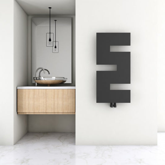 Carisa Stirling Flat Mild Steel Radiator (2 sizes, 2 colours) - Brand New Bathrooms