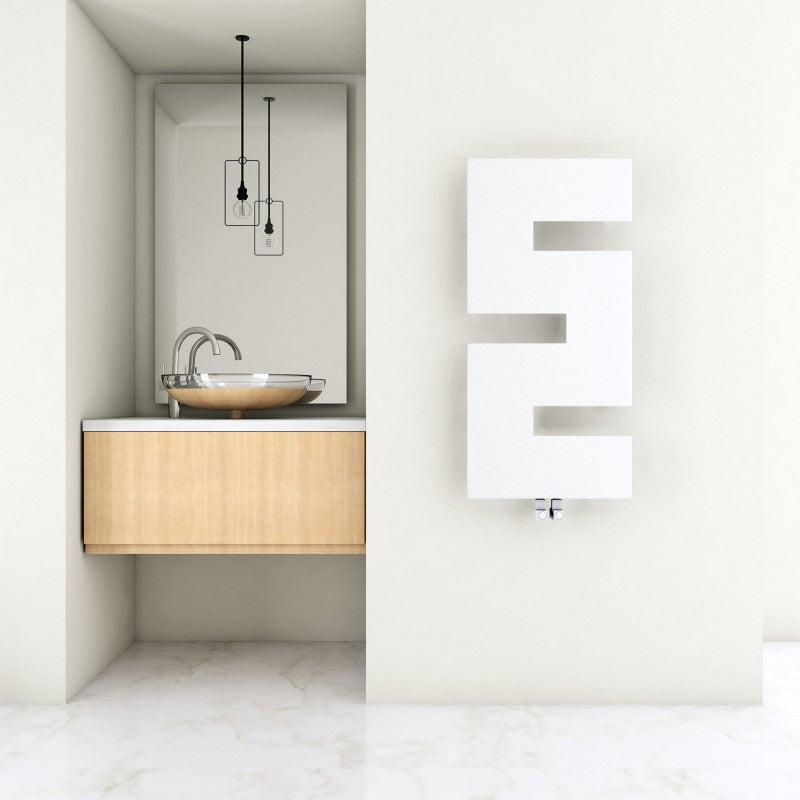 Carisa Stirling Flat Mild Steel Radiator (2 sizes, 2 colours) - Brand New Bathrooms