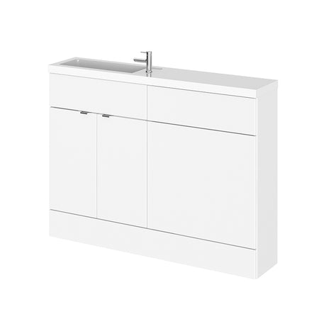 Hudson Reed Fusion Floor Standing Double Door 1200mm Compact Vanity Unit, Basin & WC Unit Combination (1 size, 5 colours) - Brand New Bathrooms