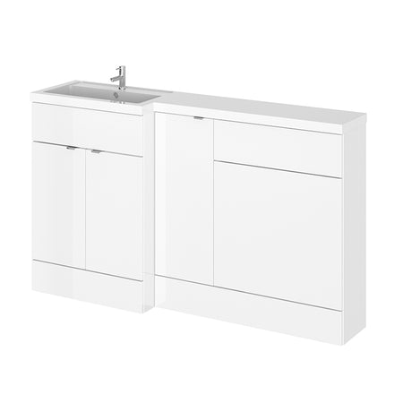 Hudson Reed Fusion Floor Standing Triple Door 1500mm Vanity Basin & WC Unit - Left Hand Combination (1 size, 5 colours) - Brand New Bathrooms