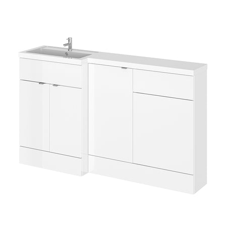 Hudson Reed Fusion Floor Standing Triple Door 1500mm Vanity Basin & WC Unit - Left Hand Combination (1 size, 5 colours) - Brand New Bathrooms