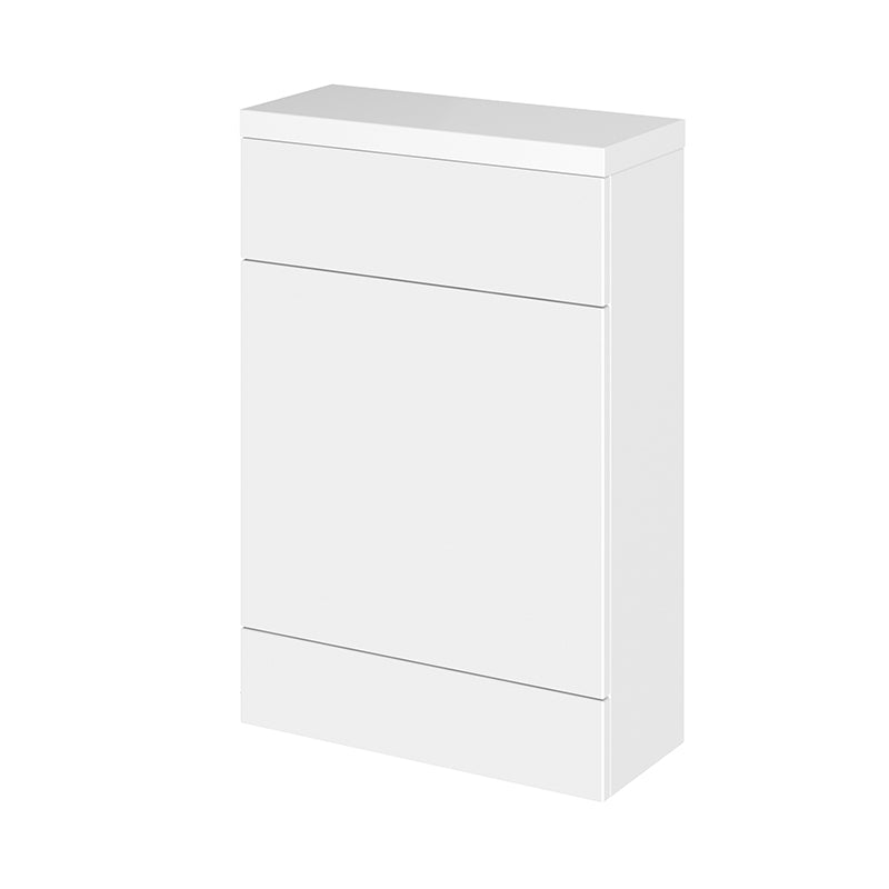 Hudson Reed Fusion Floor Standing 600mm Compact WC Unit & White Polymarble Top (1 size, 5 colours) - Brand New Bathrooms
