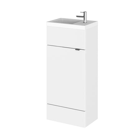 Hudson Reed Fusion Floor Standing Single Door 400mm Compact Vanity Unit & Polymarble Basin (1 size, 5 colours) - Brand New Bathrooms