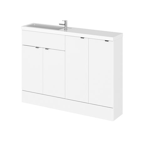 Hudson Reed Fusion Floor Standing Four Door 1200mm Compact Vanity Basin Combination (1 size, 5 colours) - Brand New Bathrooms