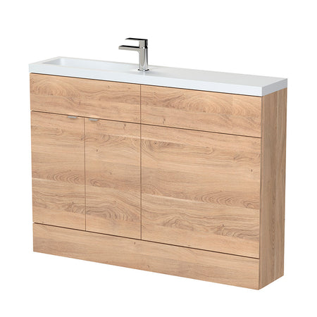 Hudson Reed Fusion Floor Standing Double Door 1200mm Compact Vanity Unit, Basin & WC Unit Combination (1 size, 5 colours) - Brand New Bathrooms