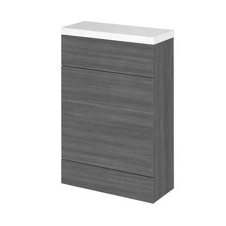 Hudson Reed Fusion Floor Standing 600mm Compact WC Unit & White Polymarble Top (1 size, 5 colours) - Brand New Bathrooms