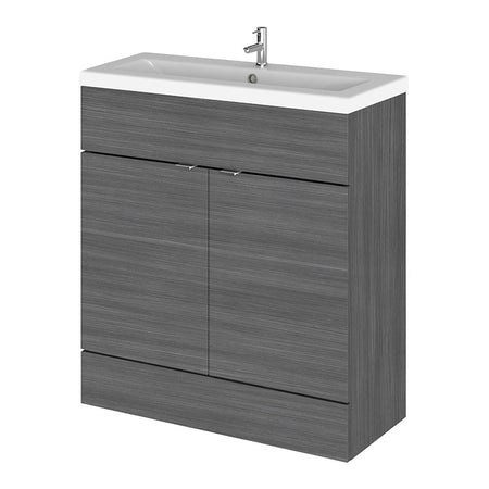 Hudson Reed Fusion Floor Standing Double Door 800mm Vanity Unit & Ceramic Basin (1 size, 5 colours) - Brand New Bathrooms