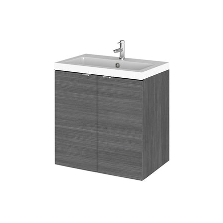 Hudson Reed Fusion Wall Hung Double Door 500mm Vanity Unit & Polymarble Basin (1 size, 4 colours) - Brand New Bathrooms
