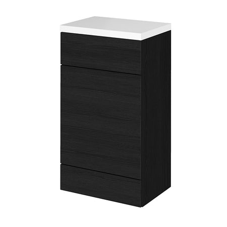 Hudson Reed Fusion Floor Standing 500mm WC Unit & White Polymarble Top (1 size, 5 colours) - Brand New Bathrooms