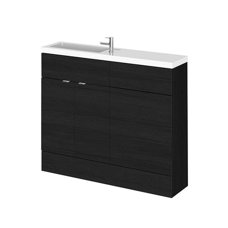 Hudson Reed Fusion Floor Standing Double Door 1000mm Compact Vanity Unit & WC Unit Combination (1 size, 4 colours) - Brand New Bathrooms