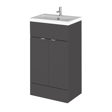 Hudson Reed Fusion Floor Standing Double Door 500mm Vanity Unit & Polymarble Basin (1 size, 5 colours) - Brand New Bathrooms