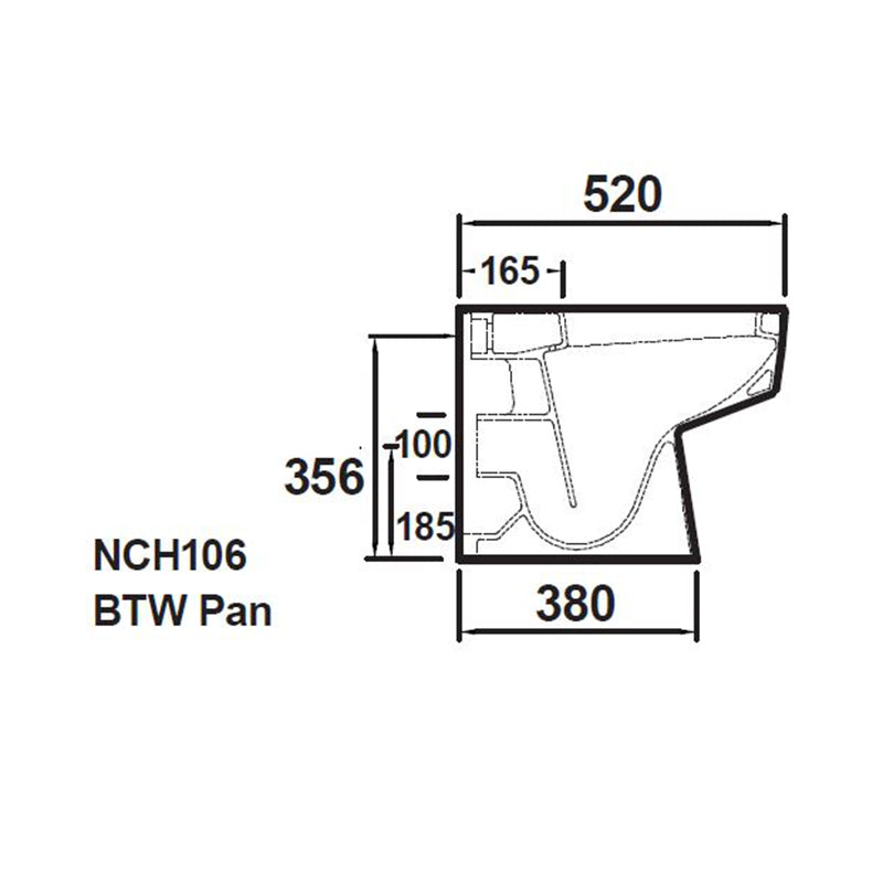 Hudson Reed Bliss Fusion Fitted Square Back to Wall Toilet Pan & Seat (White) - Brand New Bathrooms