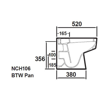 Hudson Reed Bliss Fusion Fitted Square Back to Wall Toilet Pan & Seat (White) - Brand New Bathrooms
