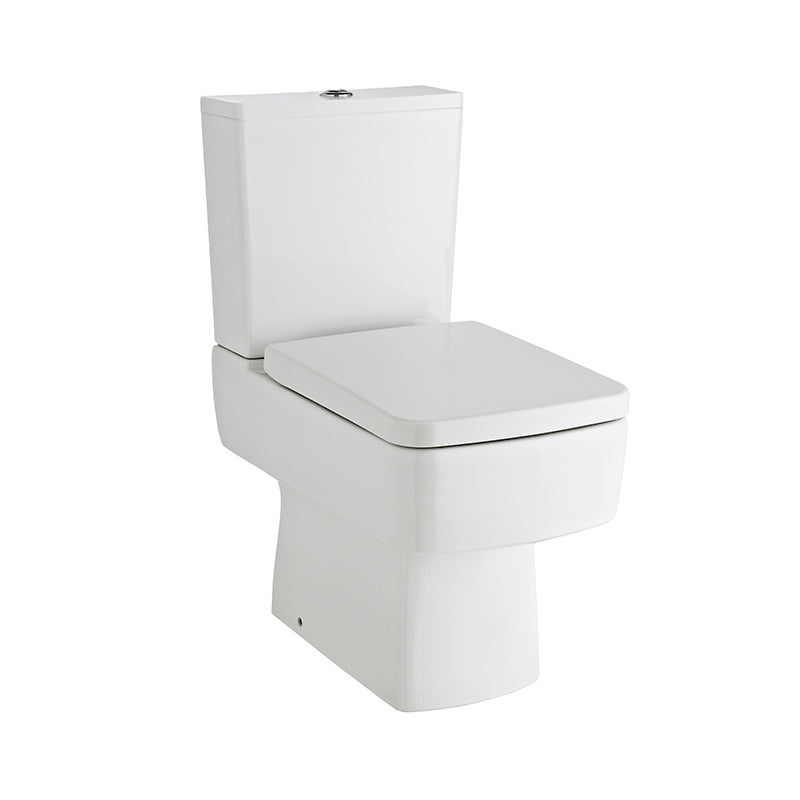 Nuie Semi Flush to Wall WC Toilet (1 size, White) - Brand New Bathrooms