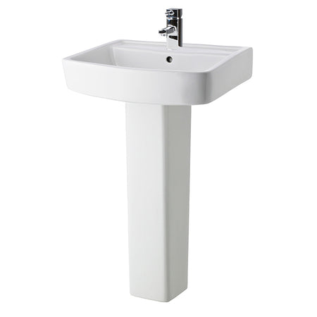 Nuie Bliss Basin & Pedestal (2 sizes, White) - Brand New Bathrooms