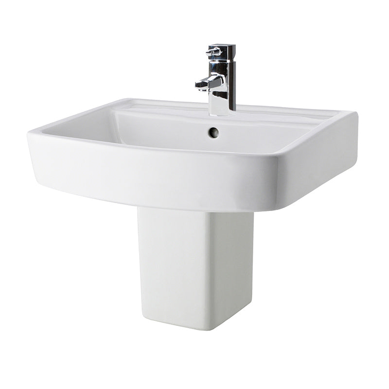 Nuie Basin with Semi Pedestal (1 size, White) - Brand New Bathrooms