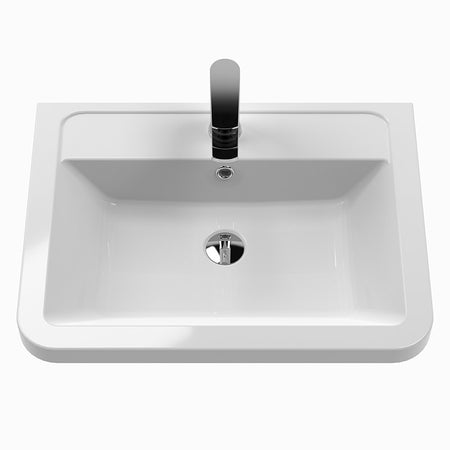 Hudson Reed Solar Floor Standing Double Drawer 800mm Vanity Unit with Ceramic Basin (1 size, 4 colours) - Brand New Bathrooms