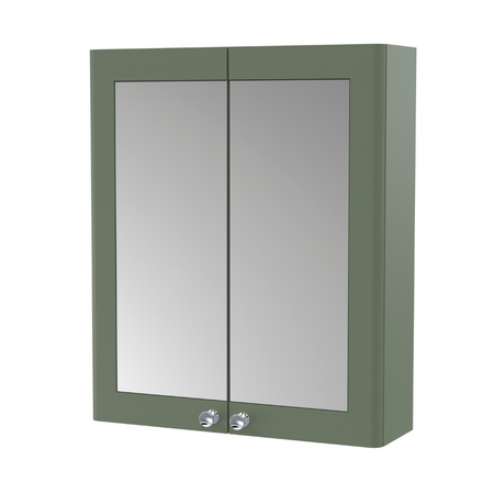 Nuie 600mm Classique Wall Hung 2 Door Mirror Cabinet (1 size, 4 colours) - Brand New Bathrooms