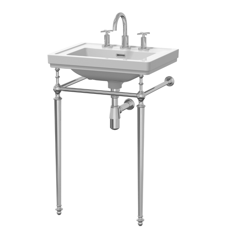 Nuie Basin With Traditional Stand (1 size, 3 types, White) - Brand New Bathrooms