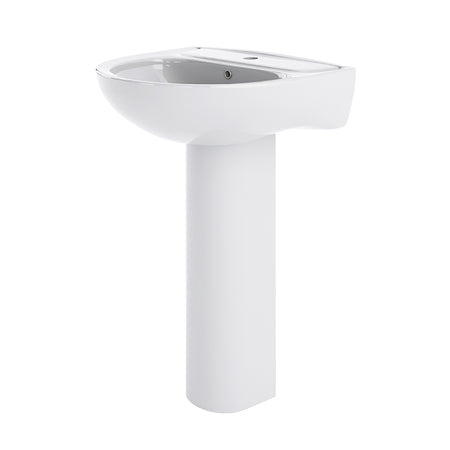 Nuie Lawton Basin & Pedestal (1 size, White) - Brand New Bathrooms